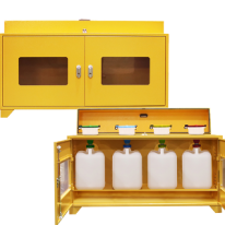 JI-CF4 폐수통보관함 폐액깔때기겸용 STEEL 4구